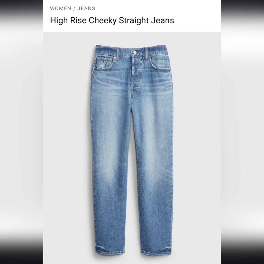GAP High Rise Cheeky Straight Jeans